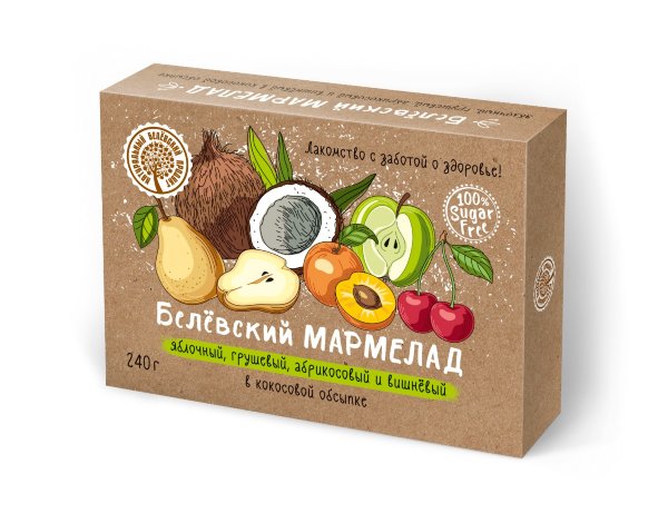 №2 Мармелад белевский на фруктозе 240г  в Киселёвске